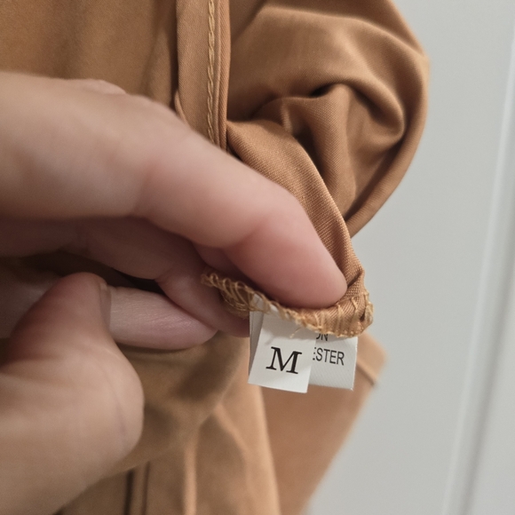 Stylish Tan Jumpsuit - Picture 7 of 8